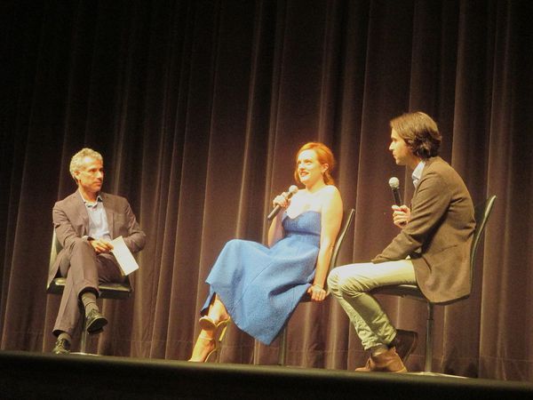 Queen Of Earth's Elisabeth Moss and director Alex Ross Perry at MoMA with Josh Siegel
